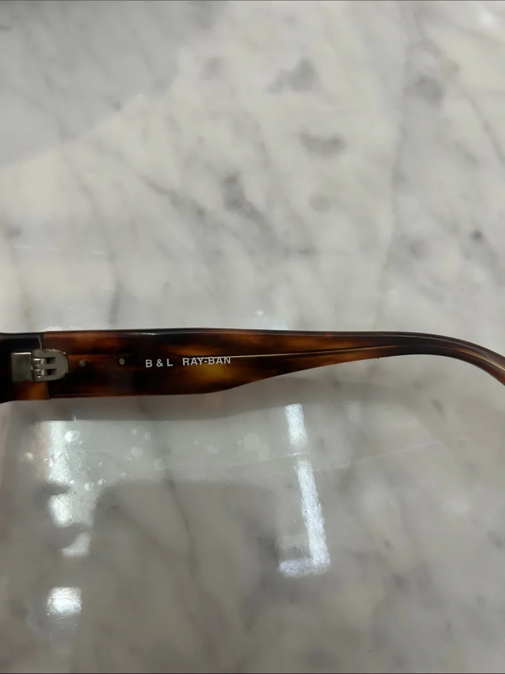 Ray-Ban Vintage Tortoiseshell Frame Sunglasses with Green Lenses